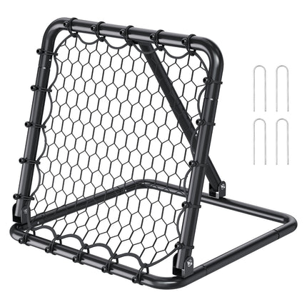 Soccer Rebounder Net 34x34 in, Adjustable Angle, Foldable