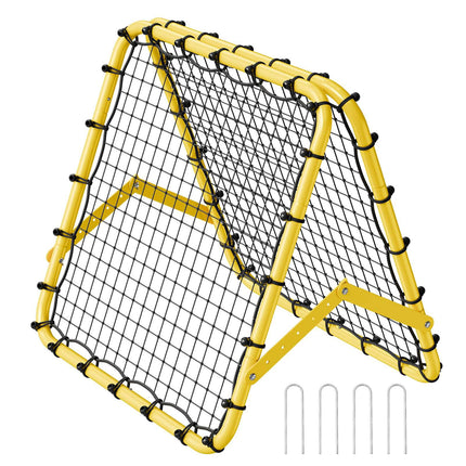 Soccer Rebounder Net 40 x 35 x 37 In, Adjustable Angle