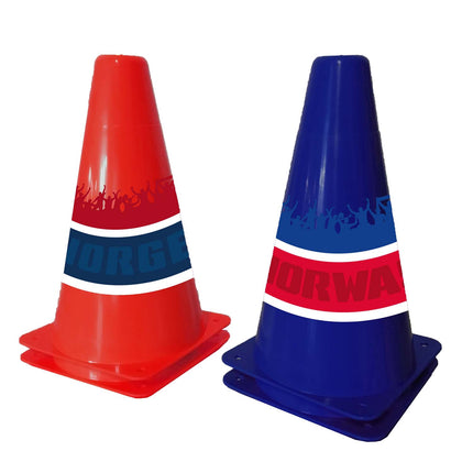 Fußballset mit Ball und Hütchen – Norwegen-Design
