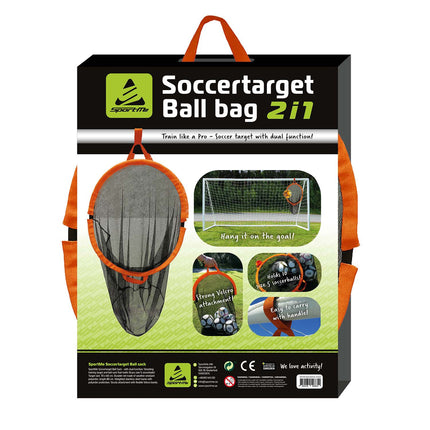 Torwand & Balltasche – Fasst 10 Bälle der Größe 5