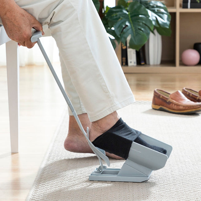 Sockenhilfe und Schuhlöffel mit Sockenauszieher Shoeasy InnovaGoods