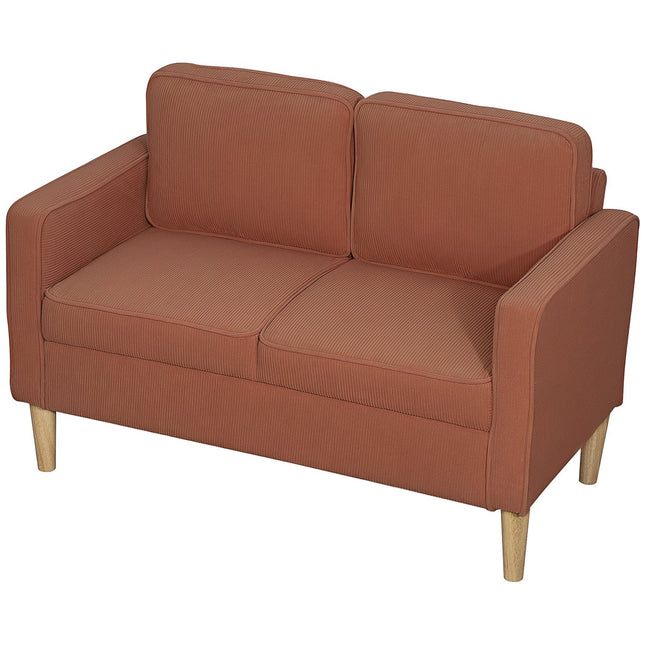 Pinkfarbenes 2-Sitzer-Sofa mit Stauraum, modernes Polsterdesign