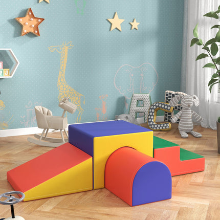 Soft foam building blocks, set of 4, for ages 1-3