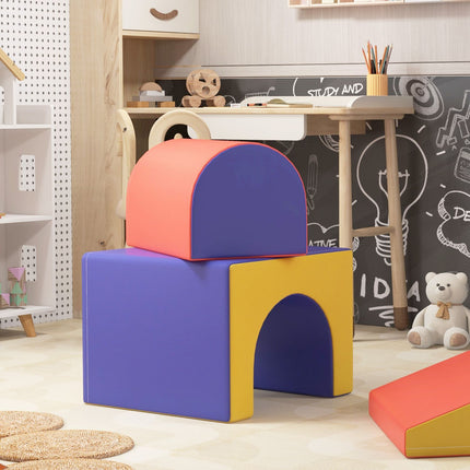 Soft foam building blocks, set of 4, for ages 1-3