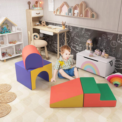 Soft foam building blocks, set of 4, for ages 1-3