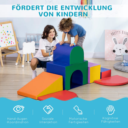 Bausteine aus Schaumstoff, EPE in Kunstleder, 1-3 Jahre