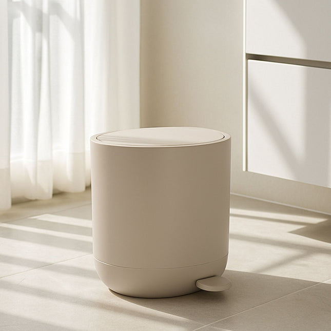 Soft-Close Badezimmer-Tretmülleimer, 7L, Kunststoff