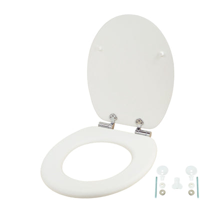 Toilettensitz aus MDF mit Absenkautomatik, verstellbare Scharniere