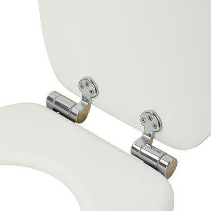 Toilettensitz aus MDF mit Absenkautomatik, verstellbare Scharniere