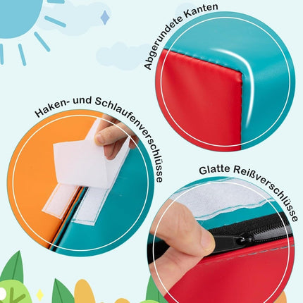Sada měkkých pěnových lezeckých kostek – 10 kusů, zelená