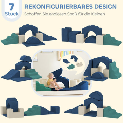 Soft Foam Climbing Blocks Set for Toddlers, Indoor Use