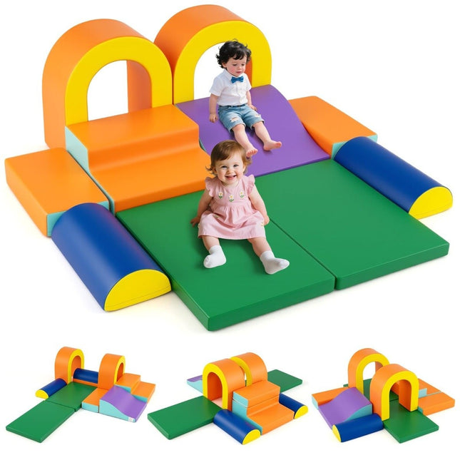 Weiche Schaumstoff-Kletterblöcke für Kleinkinder – 10-teiliges Set