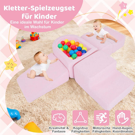 Weichschaum-Spielset für Kleinkinder – Inklusive Bällebad