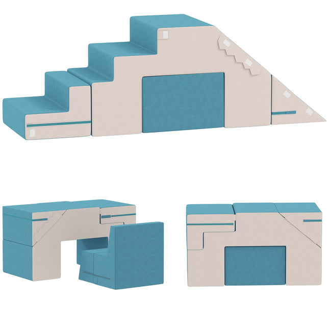 Soft Play Baustein-Set für Kleinkinder, Kunstleder, Schaumstoff