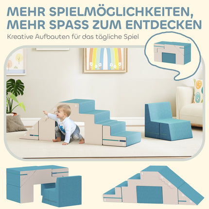 Soft Play Baustein-Set für Kleinkinder, Kunstleder, Schaumstoff