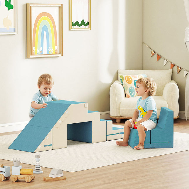 Soft Play Baustein-Set für Kleinkinder, Kunstleder, Schaumstoff