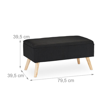Banc moelleux avec rangement