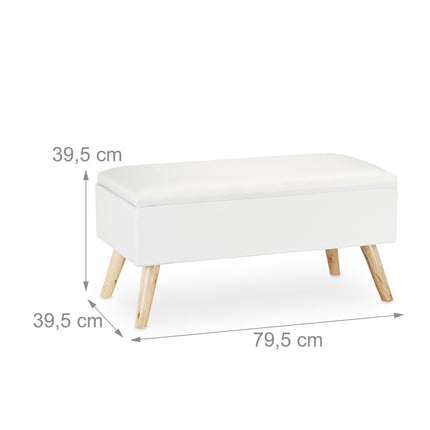 Banc moelleux avec rangement