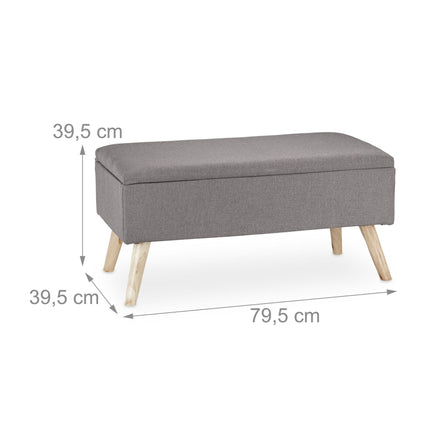 Soft bench with storage