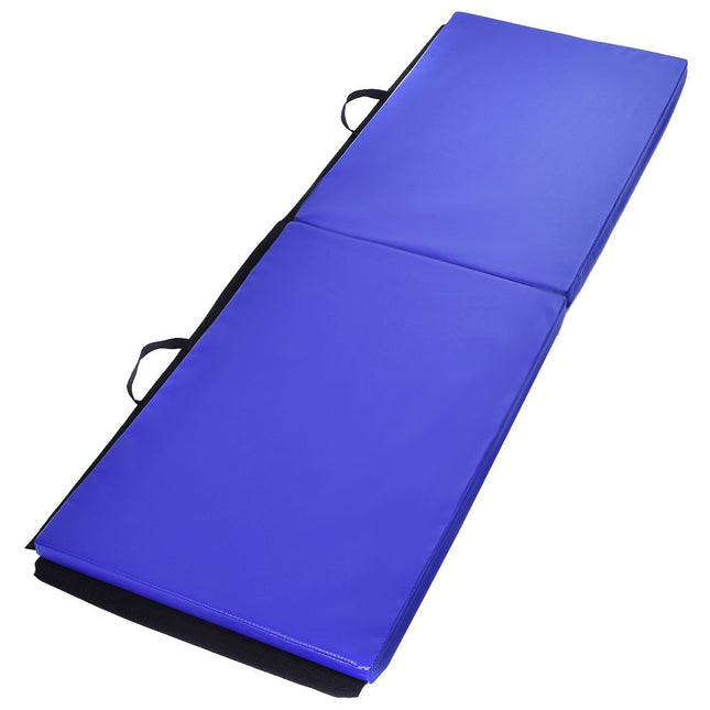 Weichbodenmatte Gymnastikmatte Yogamatte Faltmatte Gymnastikmatte 180x60x4cm - Blau