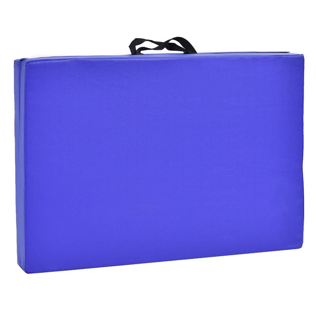 Weichbodenmatte Gymnastikmatte Yogamatte Faltmatte Gymnastikmatte 180x60x4cm - Blau