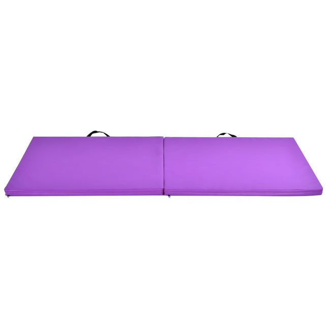 Weichbodenmatte Gymnastikmatte Yogamatte Faltmatte Gymnastikmatte 180x60x4cm - Lila
