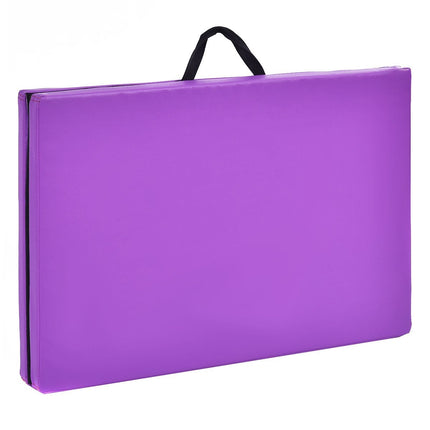Zachte vloermat gymnastiekmat yogamat opvouwbare mat gymnastiekmat 180x60x4cm - paars