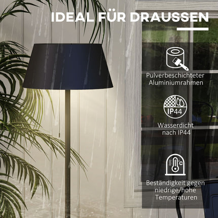 Venkovní solární stojací lampa, nabíjení přes USB, IP44 vodotěsná