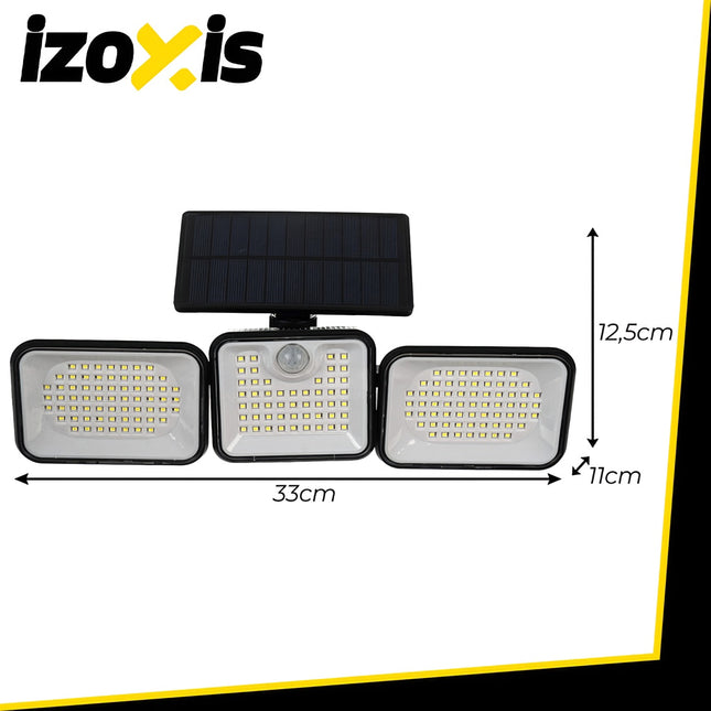 Solární zahradní lampa 180 LED s pohybovým senzorem, IP65
