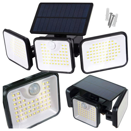 Solar-Gartenlampe 180 LED mit Bewegungsmelder, IP65