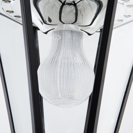Solar-Gartenwegleuchte, 19 LED, 130 Lumen, Schwarz