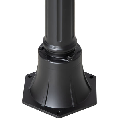 Solar-Gartenwegleuchte, 19 LED, 130 Lumen, Schwarz