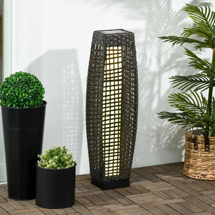 Solar Gartenlaterne, LED, Rattan-Design, Auto Ein/Aus