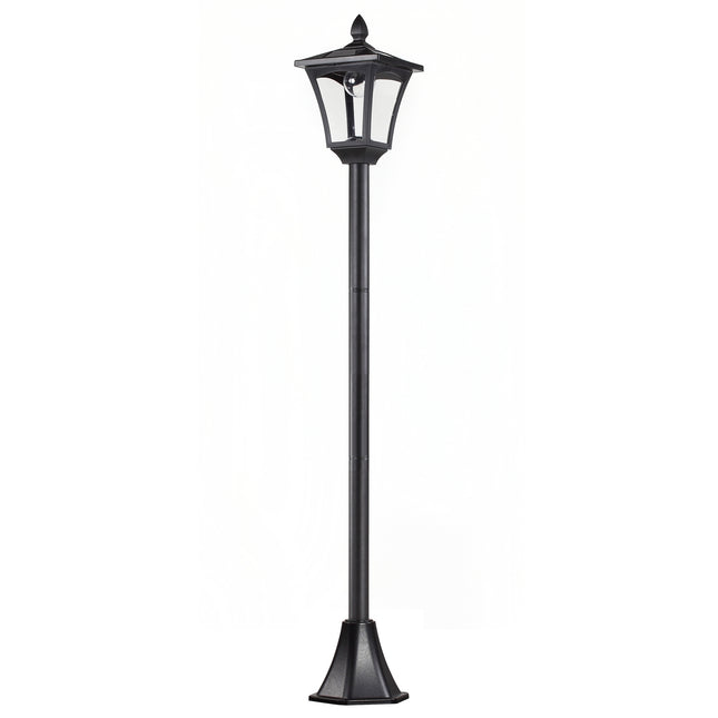 Solar-LED-Gartenwegleuchte – 40 Lumen, schwarz, 160 cm