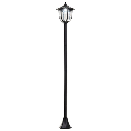 LED solární zahradní lucerna - 30/60 lumenů, plast, černá