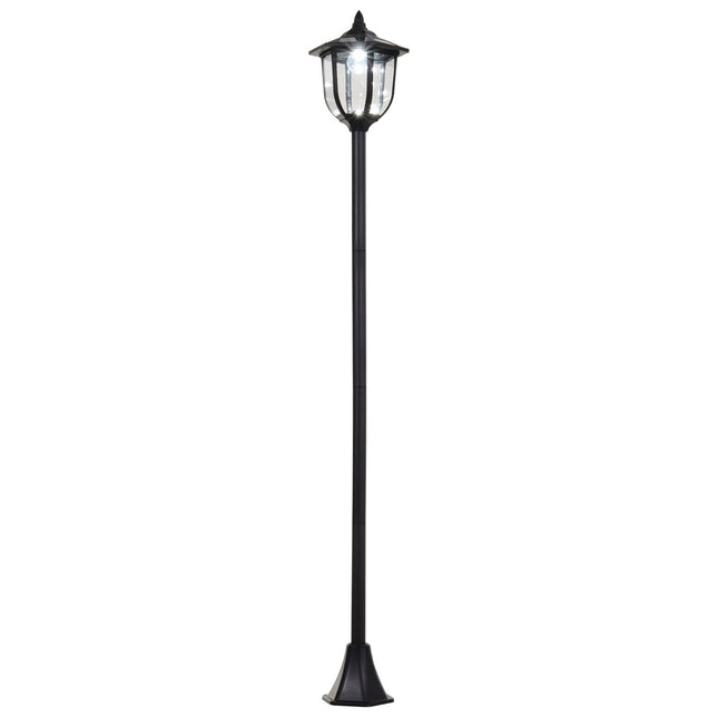 LED Solar Gartenleuchte - 30/60 Lumen, Kunststoff, Schwarz