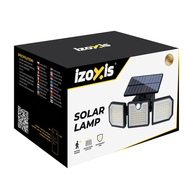 Solarleuchte 167 LED, 500lm, Bewegungssensor, Fernbedienung