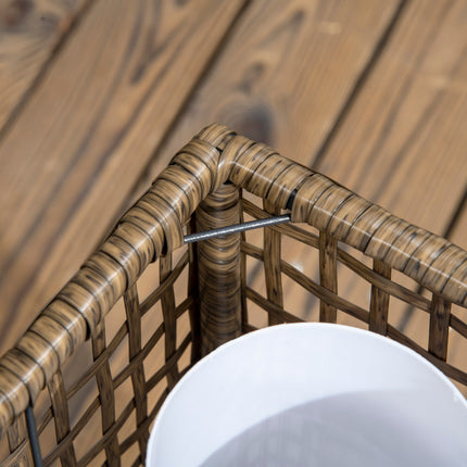 Solar rattan lamp - Waterproof LED with light sensor