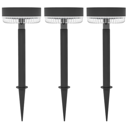 3er-Pack Solar Gartenleuchten, Warmweiß, IP65 Wasserdicht