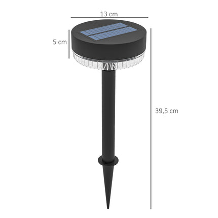3er-Pack Solar Gartenleuchten, Warmweiß, IP65 Wasserdicht