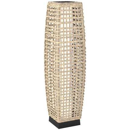 Solární lucerna s LED, ratanový design, automatické zap/vyp