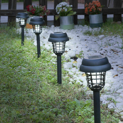 Solar Mosquito Killer Garden Lamp InnovaGoods, 4 Pack, UV, IP44