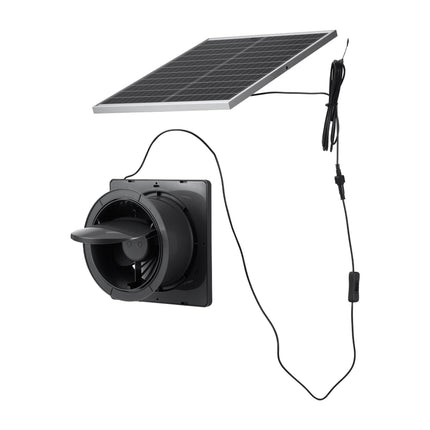 Solar Powered Exhaust Fan, 25W Panel, 220 CFM