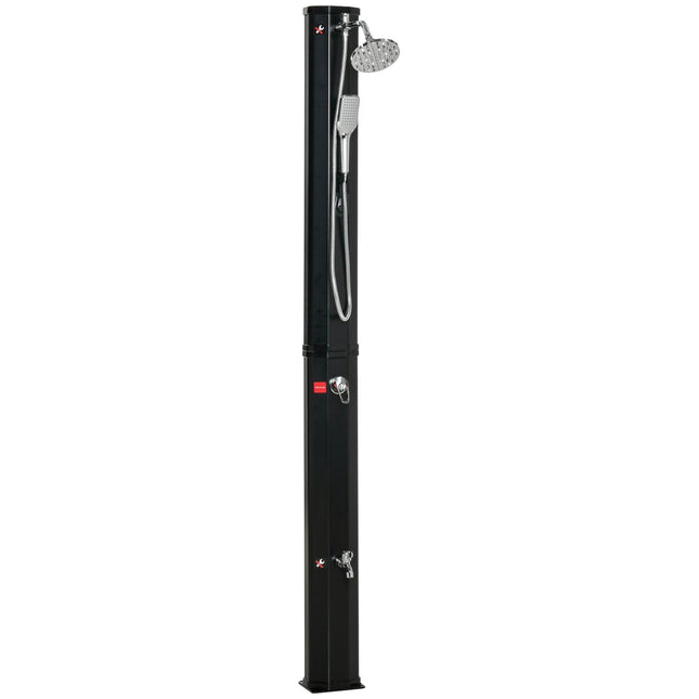 Solar-Campingdusche 35 l – Warmwassersystem – Schwarz
