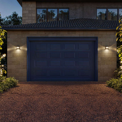 Solar-Wandleuchte mit Bewegungsmelder – Schwarz, LED, IP44