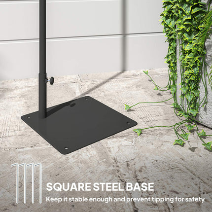 Boho Style Rattan Solar Floor Lamp, IP44 Waterproof