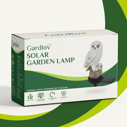 Lampe solaire de jardin - hibou Gardlov 23847