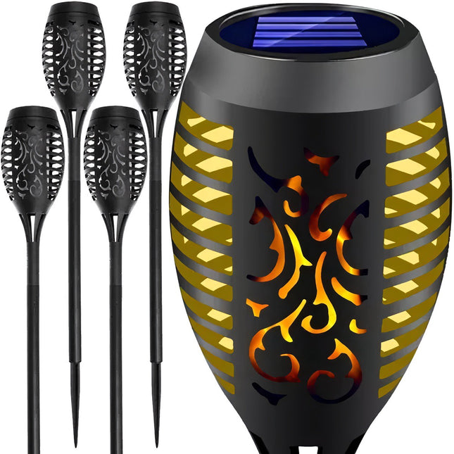 Solar Gartenlampe - Fackel, 4er Set, 23560