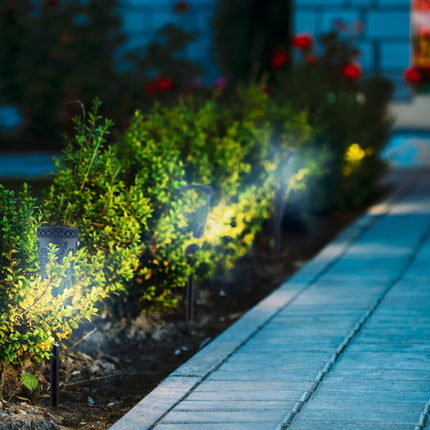 Solar lamp with light effect