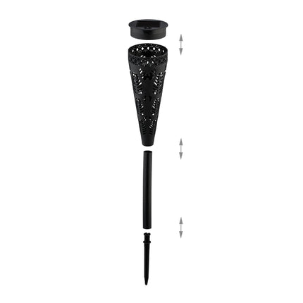 Solar lamp with light effect